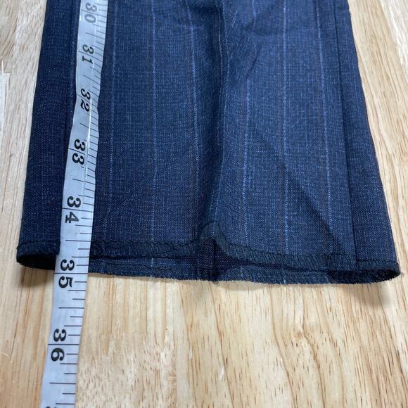 Ted Baker NWOT Karl CT Striped 100% Wool Pant Size 31S Blue Stripe Made in Italy - Picture 9 of 9